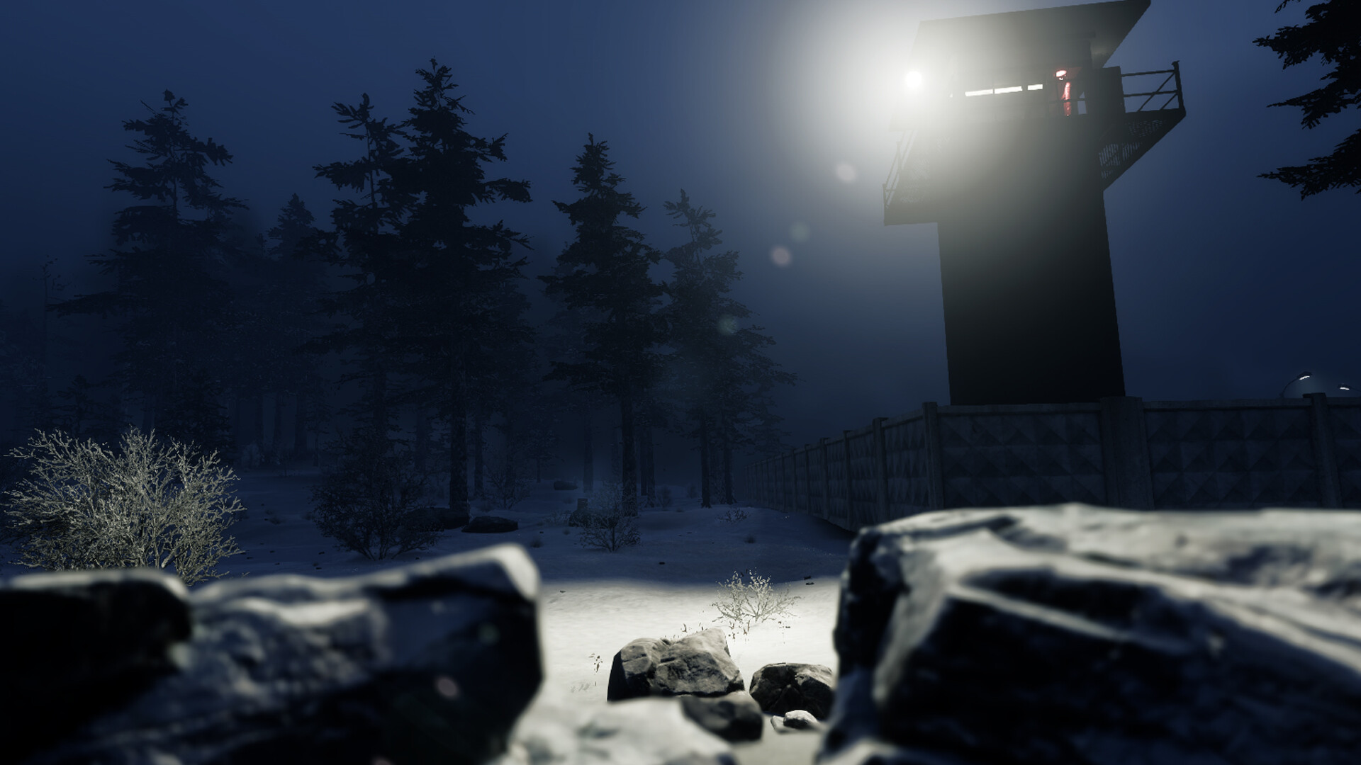 Snowy military outpost in Dangerous Connections