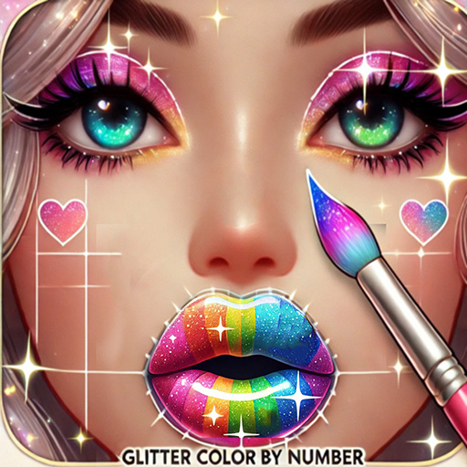 Glitter Color By Number icon